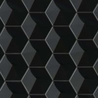 Hedron 5" x 4" Wall Tile in Black