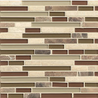 Eclipse Wall Mosaic in Merlot