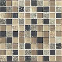 Elume 1-1/4" x 1-1/4" Wall Mosaic in Boardwalk