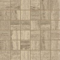 Classic 2.0 2" x 2" Floor and Wall Mosaic in Travertino Chiaro