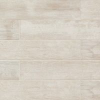 Crate 6" x 24" x 3/8" Floor and Wall Tile in Colonial White