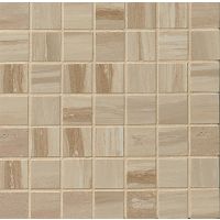 Rose Wood 1-1/2" x 1-1/2" Floor and Wall Mosaic in Camel