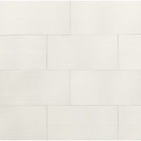 Strands 12" x 24" x 7/16" Floor and Wall Tile in White