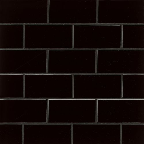 Traditions 3" x 6" x 1/4" Wall Tile in Black