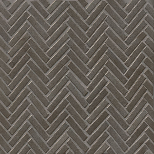 90 1/2" x 2" Floor and Wall Mosaic in Metallic