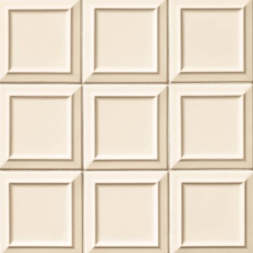 Costa Allegra 6" x 6" x 5/16" Decorative Tile in Alabaster