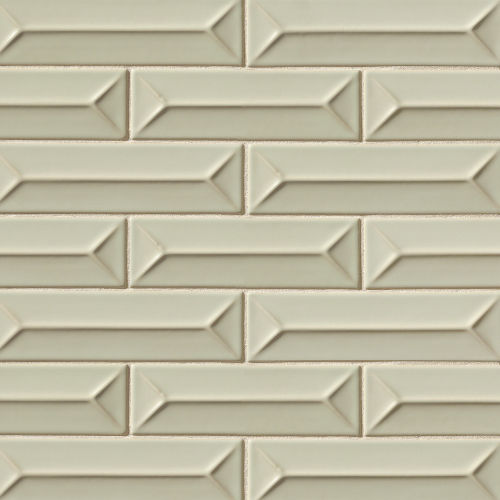 Costa Allegra 2.5" x 9" x 1/4" Decorative Tile in Silver Strand