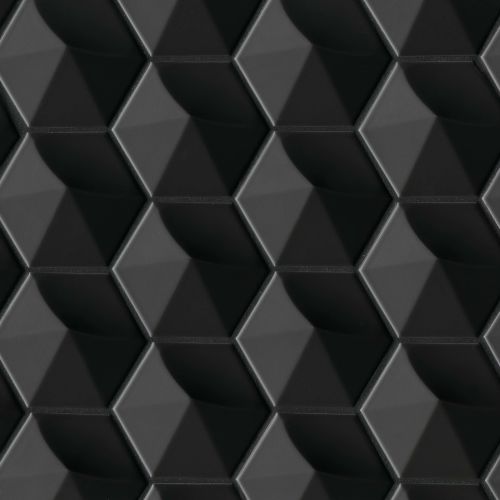 Hedron 4" x 5" Wall Tile in Black