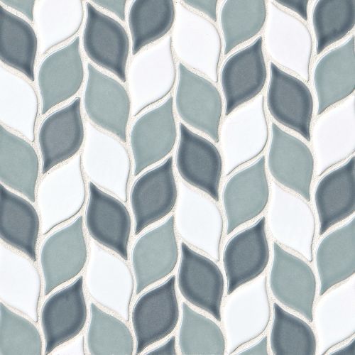 Provincetown 2-13/16" x 1-7/16" Floor & Wall Mosaic in Atlantic Blend