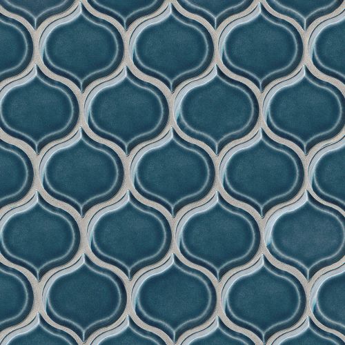 Provincetown 3-1/16" x 2-7/8" Wall Mosaic in Cape Cod Blue