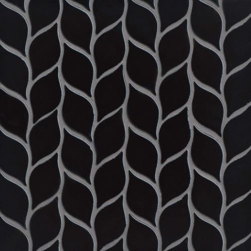 Provincetown 2-13/16" x 1-7/16" Floor & Wall Mosaic in Fleet Black