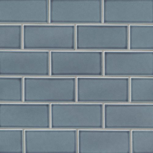Provincetown 3" x 6" x 3/8" Floor and Wall Tile in Harbor Blue