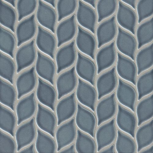 Provincetown 2-13/16" x 1-7/16" Floor and Wall Mosaic in Harbor Blue