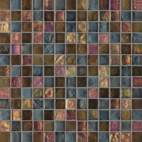 Kahakai 7/8" x 7/8" Floor & Wall Mosaic in Lava