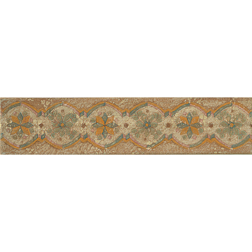 Cotto Nature 3" x 14" Trim in Decos- Hand Painted