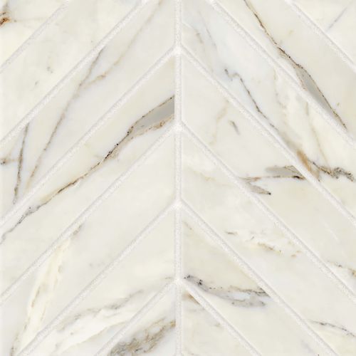 Classic 2.0 2" x 2" Floor & Wall Mosaic in Calacatta Oro