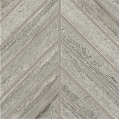 Classic 2.0 2" x 2" Floor and Wall Mosaic in Travertino Grigio