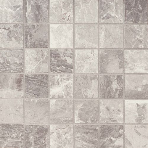 Classic 2" x 2" Floor and Wall Mosaic in Bardiglietto