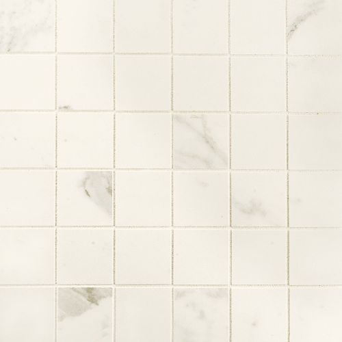 Classic 2" x 2" Floor & Wall Mosaic in Statuarietto