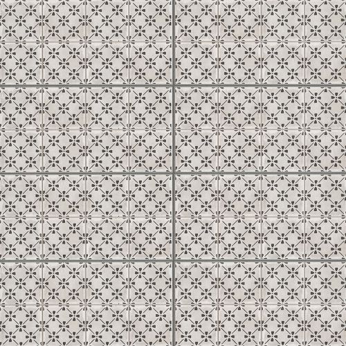 Palazzo 12" x 24" x 3/8" Decorative Tile in Castle Graphite Bloom