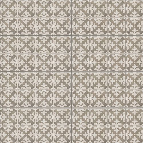 Palazzo 12" x 24" Decorative Tile in Vintage Grey Florentina