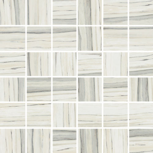 Zebrino 2" x 2" Floor & Wall Mosaic in Calacatta