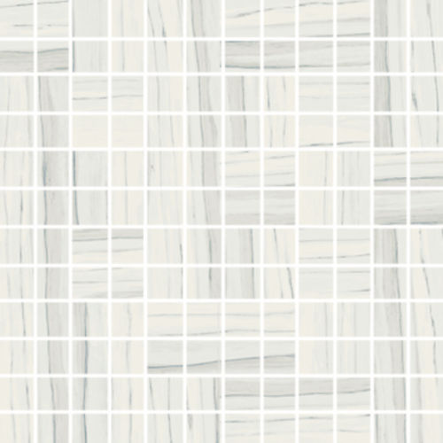 Zebrino 1" x 1" Floor and Wall Mosaic in Michelangelo