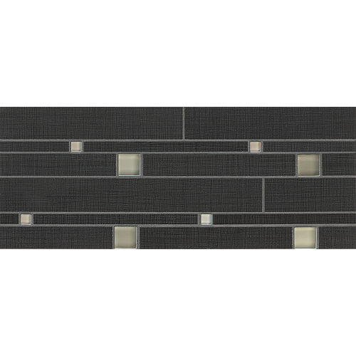 Linen Floor and Wall Mosaic in Ebony
