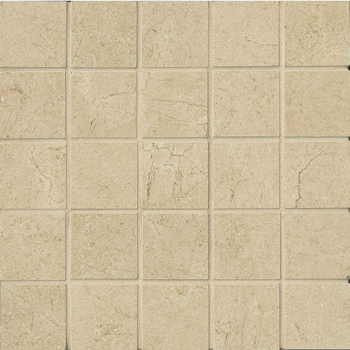 Marfil 2" x 2" Floor & Wall Mosaic in Crema