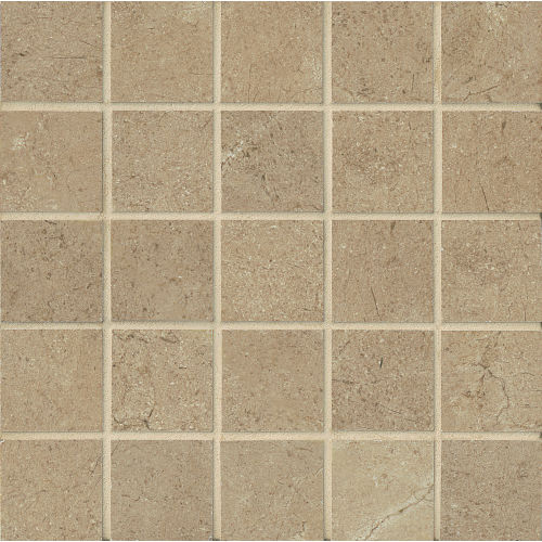 Marfil 2" x 2" Floor and Wall Mosaic in Noce
