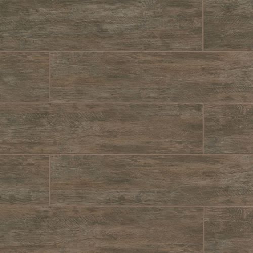 River Wood 8" x 24" x 3/8" Floor and Wall Tile in Walnut