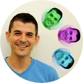 Roee Ben Ari photo manipulated by Cloudinary