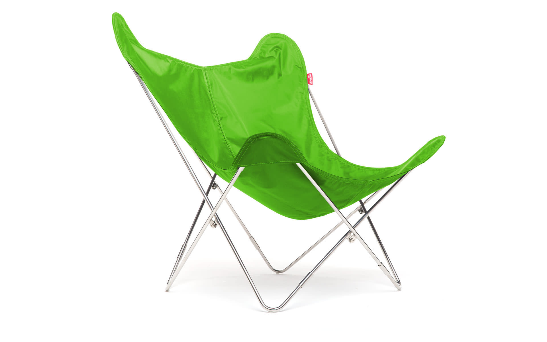 Butterfly Chair - Polyester-COL17 - Green-Steel