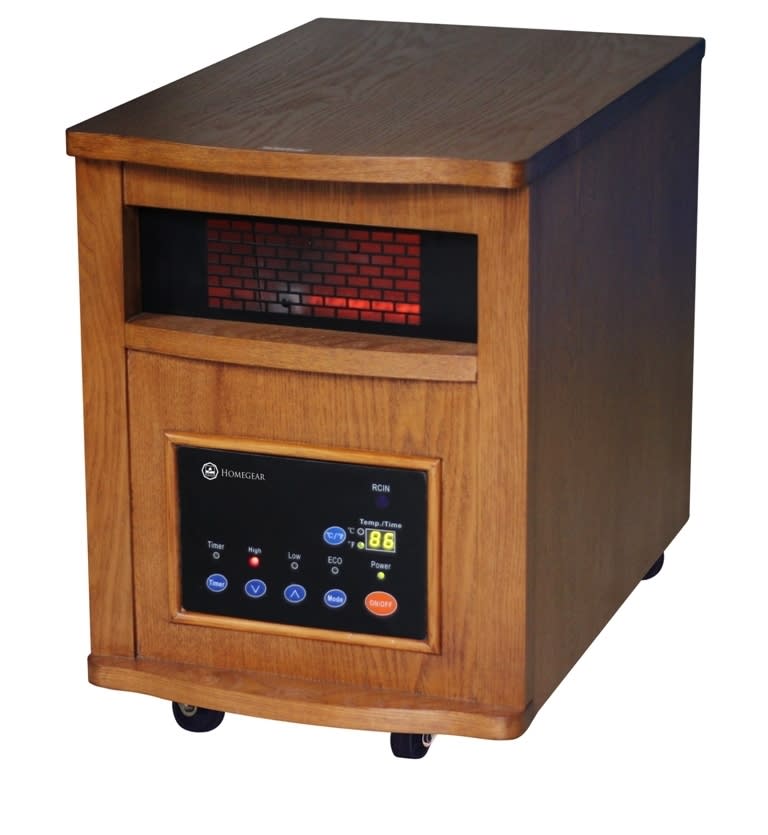 Homegear Deluxe 1500W Infrared Quartz Heater Oak
