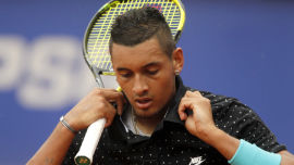 Australian tennis hotshot Nick Kyrgios is just one of many sporting 'bad boys' out there (Image: Shutterstock).
