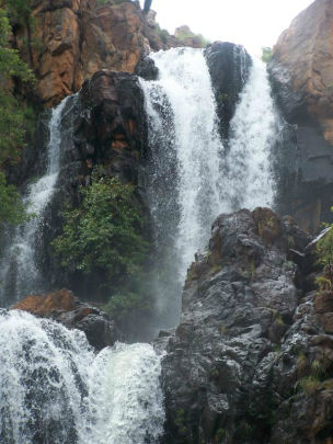 The waterfalls are spectacular in the wet.