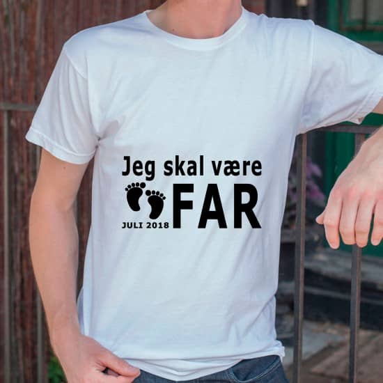Jeg skal være far - personligt strygemærke Jeg skal være far - personligt strygemærke