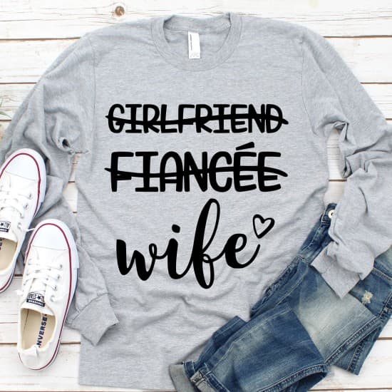 strygestof af høj kvalitet, Girlfriend, Fiancée - strygemærke Girlfriend, Fiancée - strygemærke