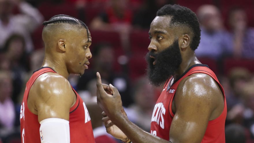 Russell Westbrook Dismisses Question About Argument With James Harden Yardbarker