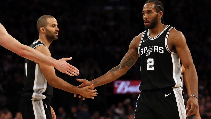 tony parker on kawhi leonard