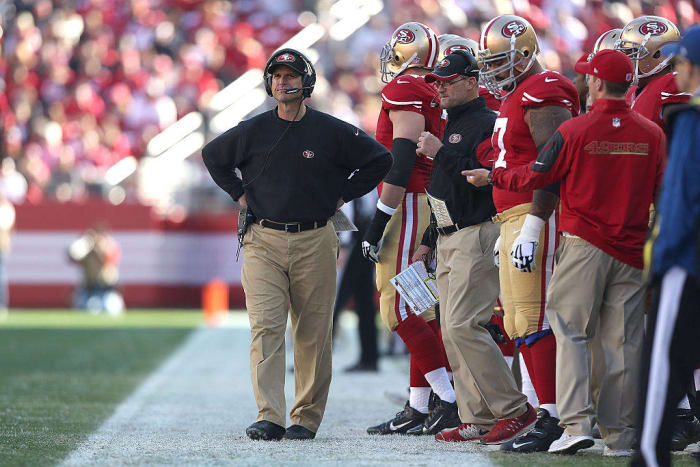 Jim Harbaugh vs. San Francisco 49ers