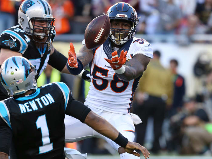 Von Miller begins Bronco defense's coronation