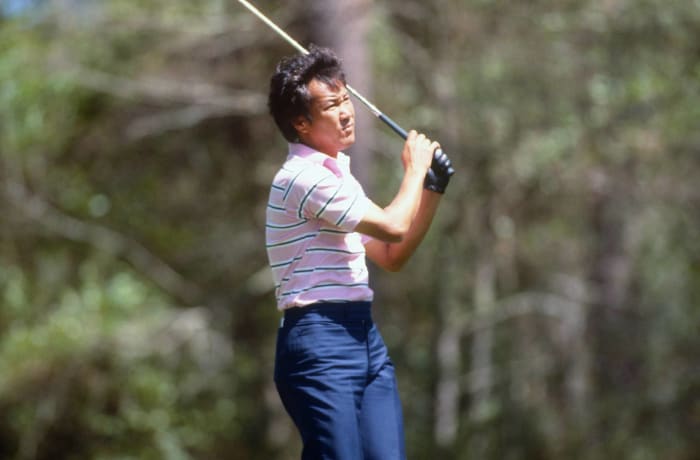 Isao Aoki gets his only win - from 128 yards away