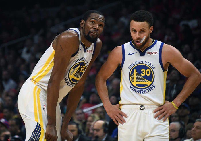 Stephen Curry and Kevin Durant, Golden State Warriors