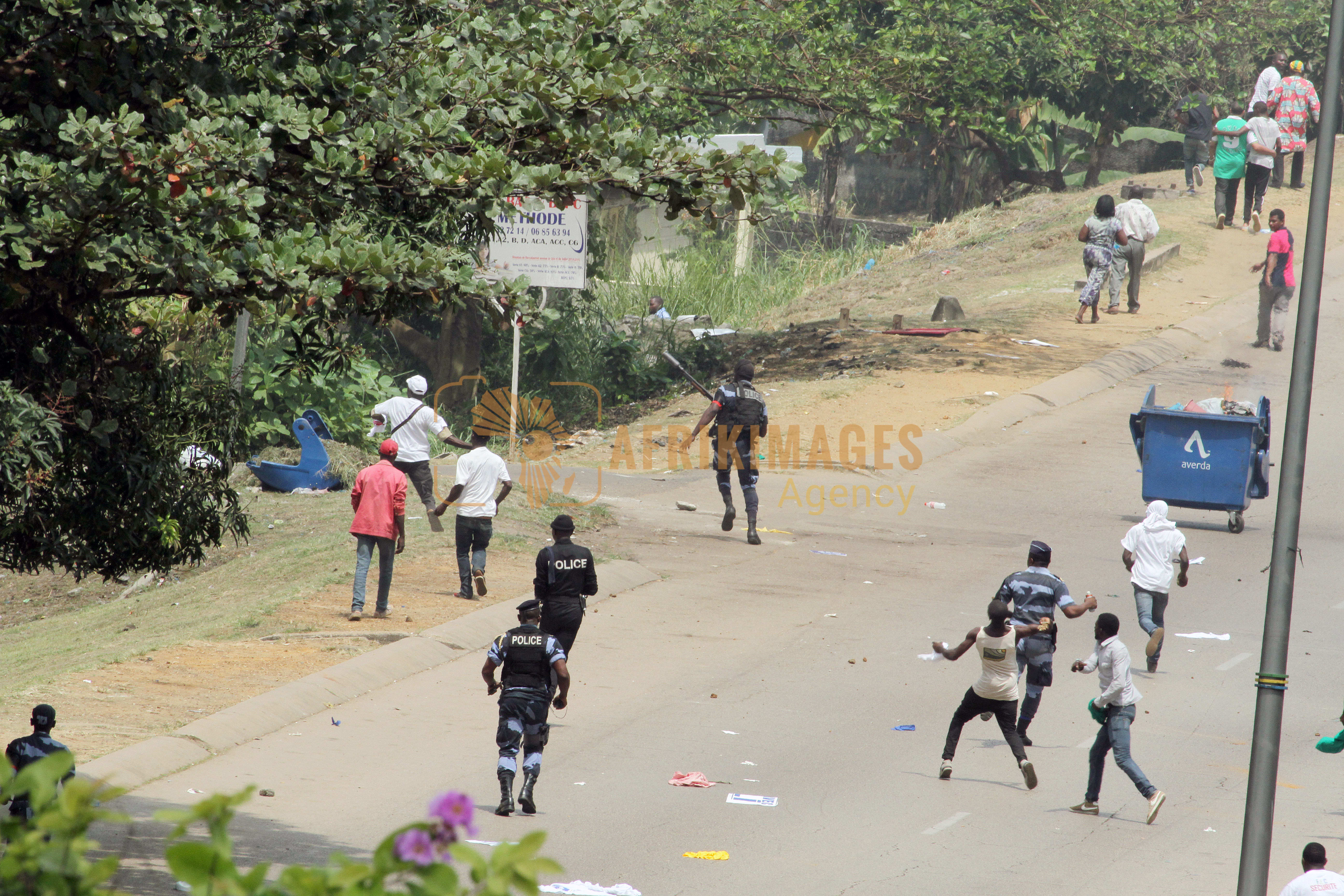 gabon / manifestations violentes