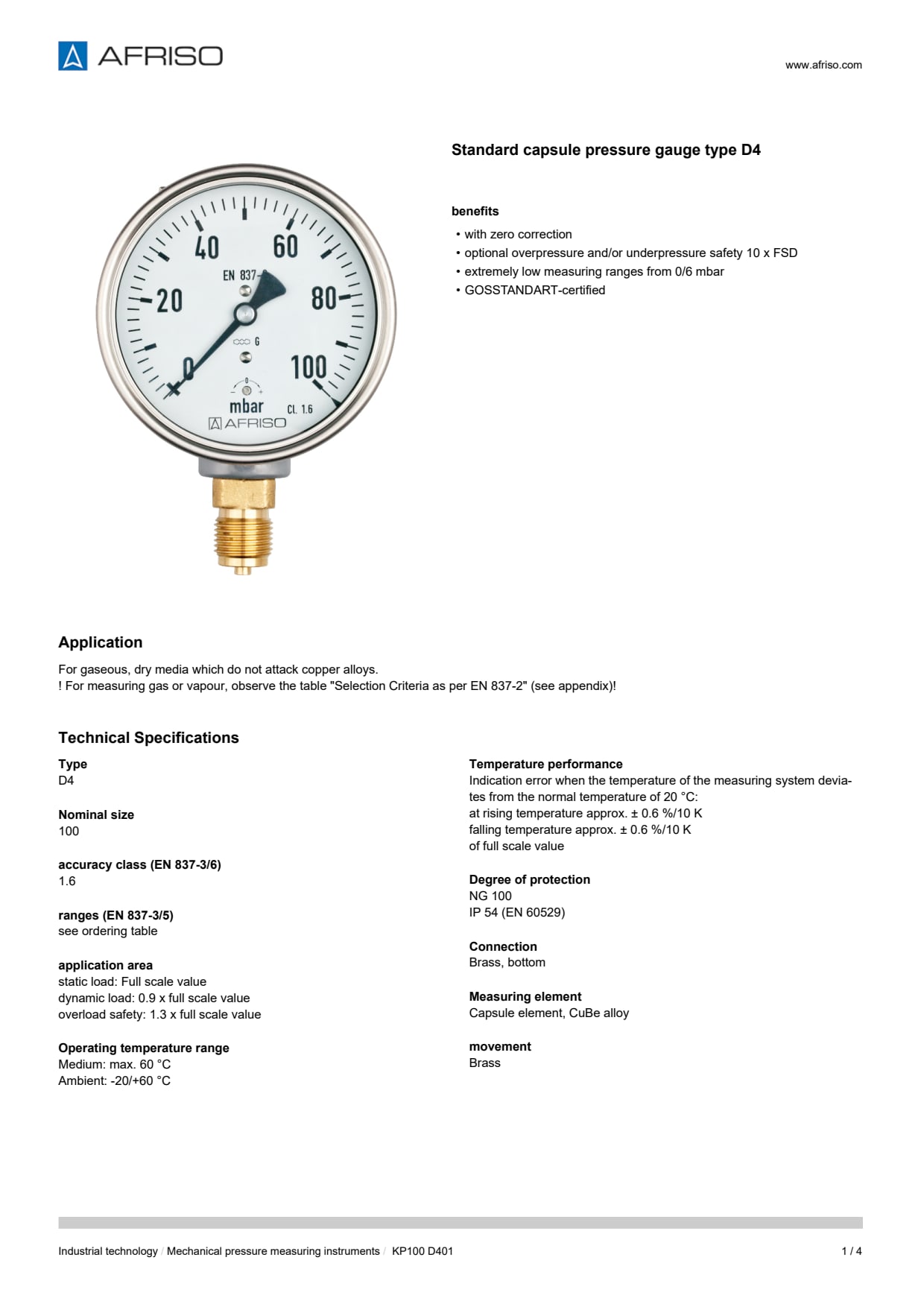 AFRISO_DATA-SHEET_KP100-D401_P15323_ENG_GBR.PDF