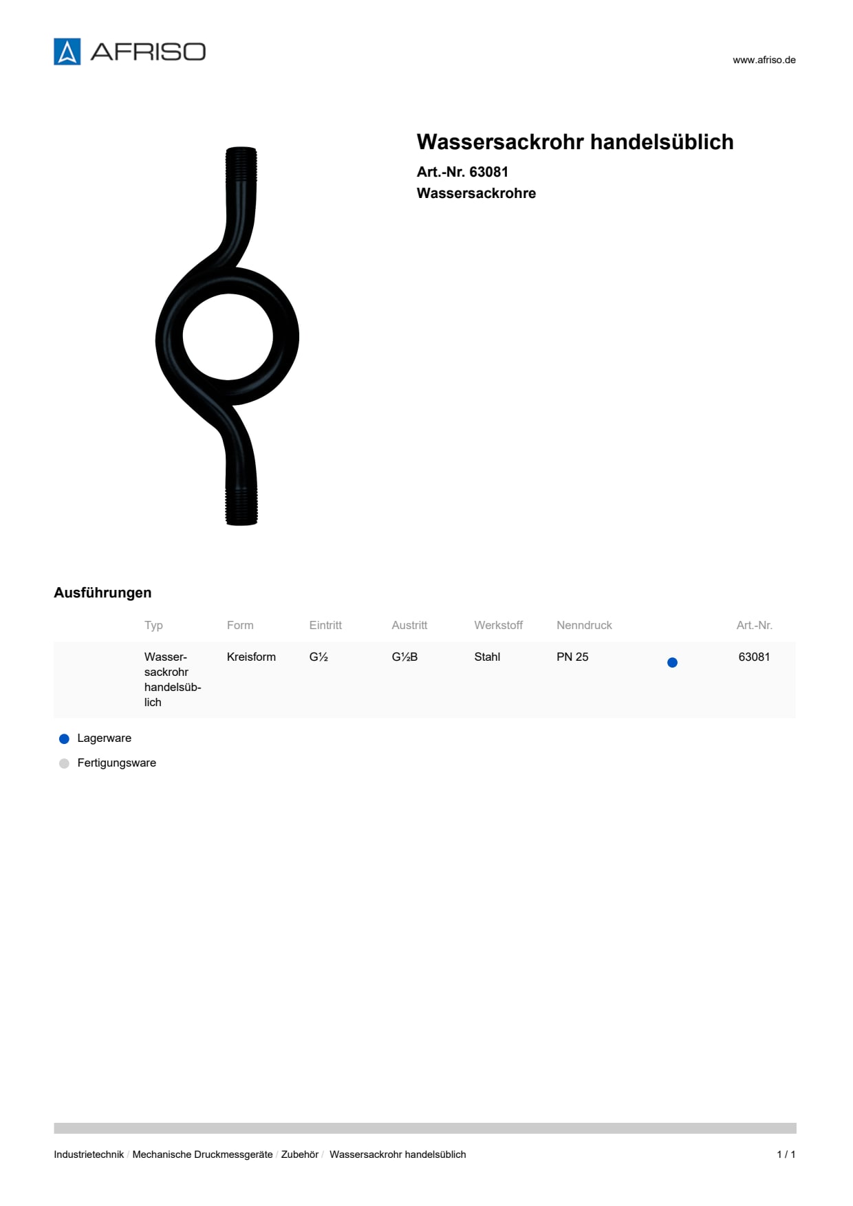 AFRISO_WASSERSACKROHR-HANDELSUEBLICH-WASSERSACKROHRE_63081_DEU_CHE.PDF