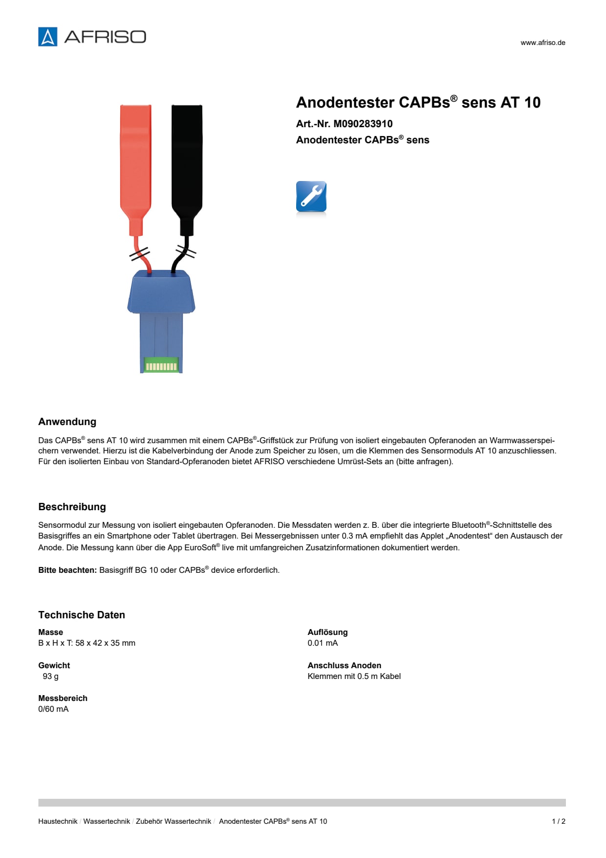 AFRISO_ANODENTESTER-CAPBS--SENS-AT-10-ANODENTESTER-CAPBS--SENS_M090283910_DEU_CHE.PDF