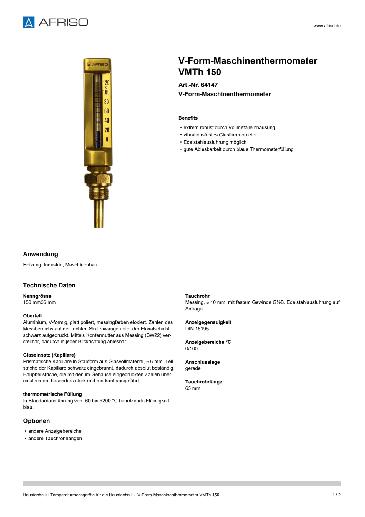 AFRISO_V-FORM-MASCHINENTHERMOMETER-VMTH-150-V-FORM-MASCHINENTHERMOMETER_64147_DEU_CHE.PDF