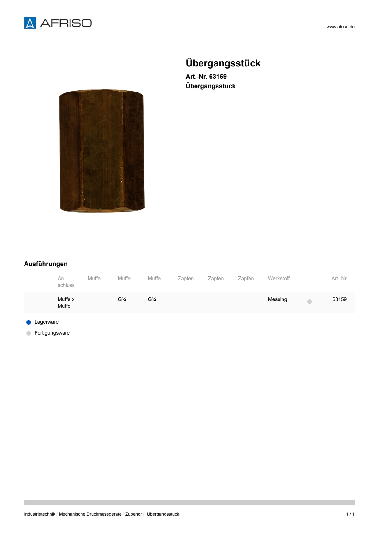 AFRISO_UEBERGANGSSTUECK-UEBERGANGSSTUECK_63159_DEU_CHE.PDF